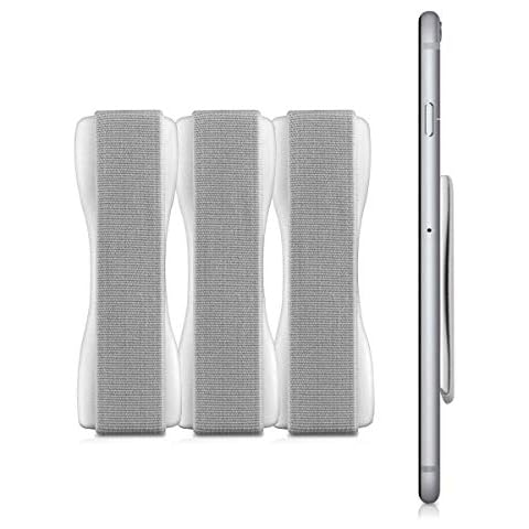 kwmobile Agarre elástico Universal para móvil - Set de 3X Correa traseras para teléfono Cover