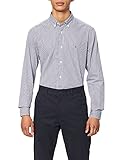  Tommy Hilfiger Herren CORE Stripe Shirt Freizeithemd, Mehrfarbig (Peacoat/Bright White 902), X-Large