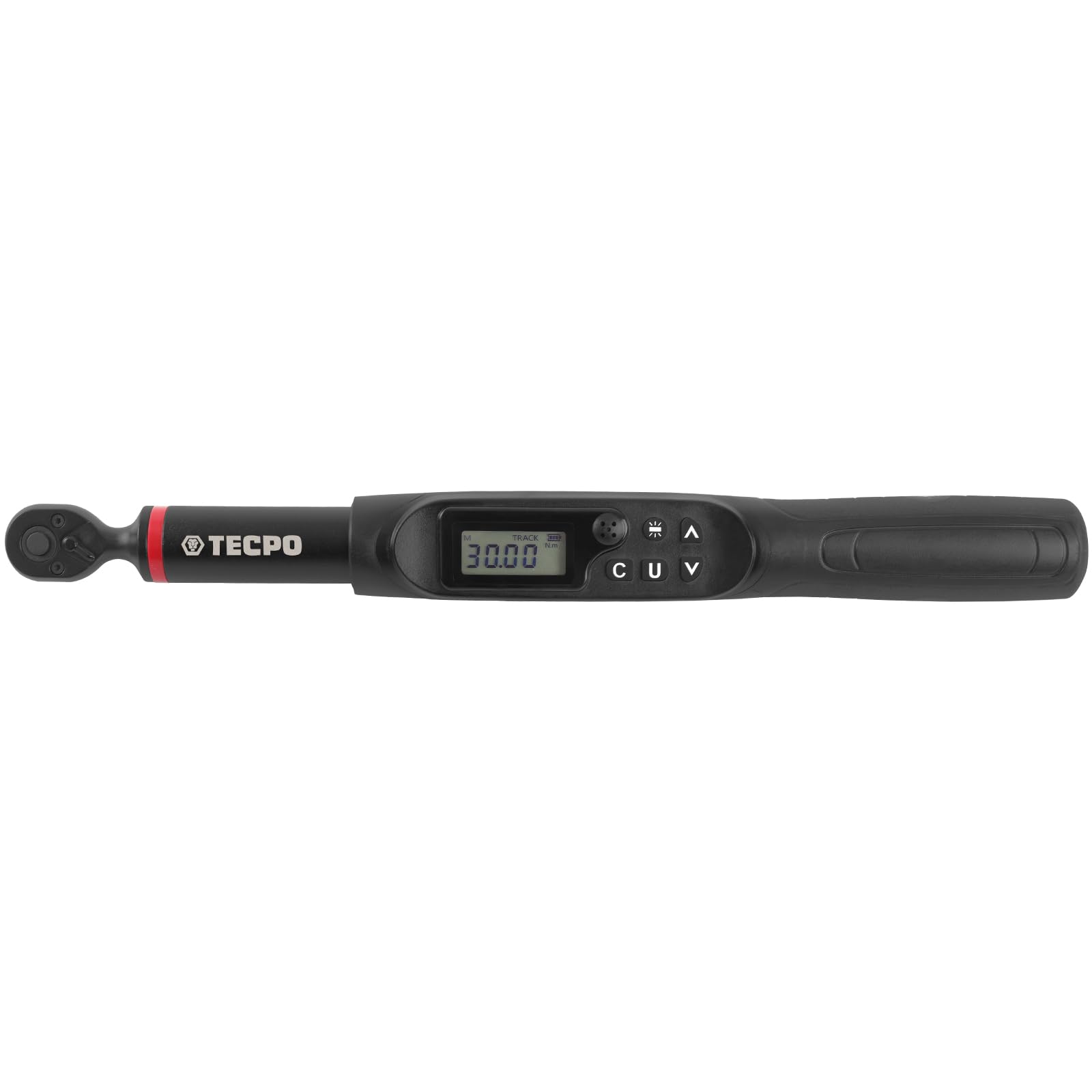 TECPO Llave dinamométrica digital de 1/4 pulgadas 1,5-30 Nm, ± 2% de precisión de error con pantalla digital