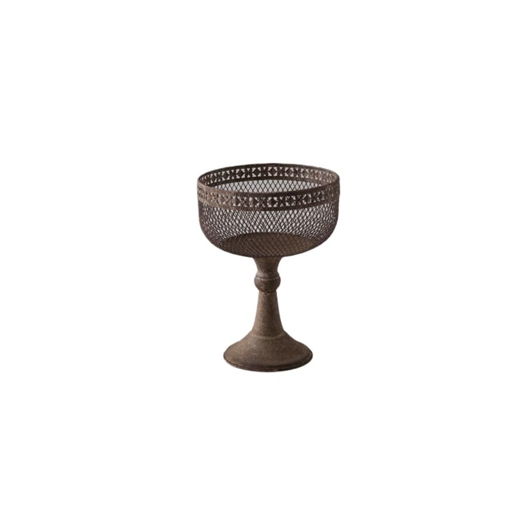 GELASIGE Flower Pots Iron High Foot Vase Flower Shop Desktop Decorative Flower Pot Outdoor Flower Pots