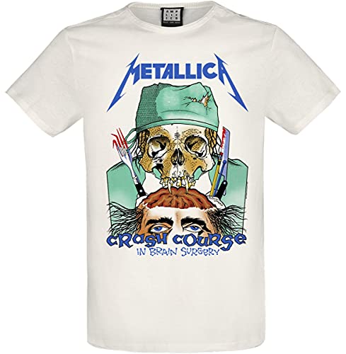 Metallica Amplified Collection - Crash Course In Brain Surgery Hombre Camiseta Beige S