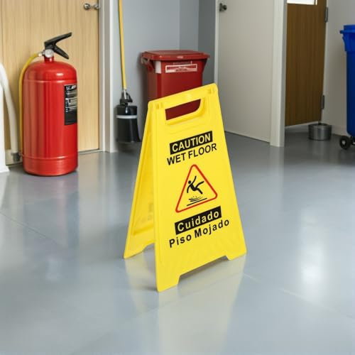Panneau Double Face Caution Wet Floor pour éviter les chutes