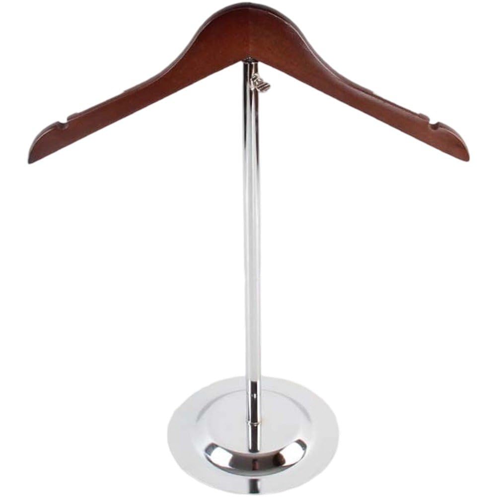 Présentoir vêtements bois massif porte-chemises télescopique et portable de maison
