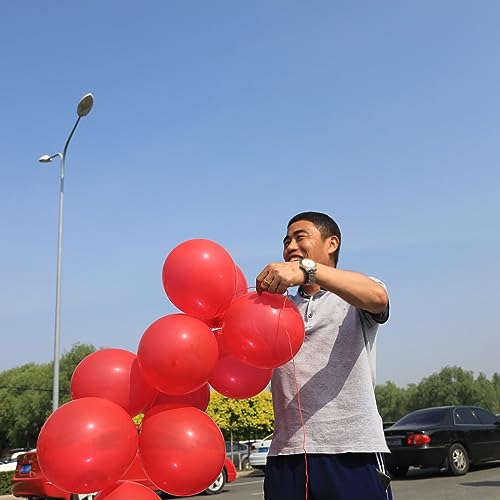 Image of 12 inch Red Latex Balloons, 60 pcs Thick Balloons for Party Decorations (12inch Red)