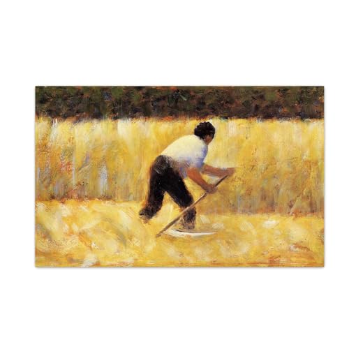 Reproduction imprimes sur toile de maitre La tondeuse deco murale raffinee 30x48cm