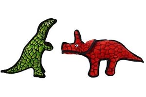 TUFFY Dinosaur TRex Plush Dog Squeaky Toy