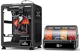 Creality K2 SE Combo 3D Printer, Support Multicolor Printing with CFS, 500mm/s High-Speed Printing, Auto Leveling, Vibration Control, Compact Desktop Upgrate 3D Printer, Print Size 220x215x245mm