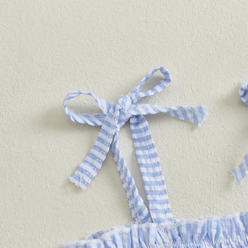 4th of July Toddler Baby Girl Outfit USA Dress Bowknot Halter Fouth of July Dresses Girls 4th of July Clothes4