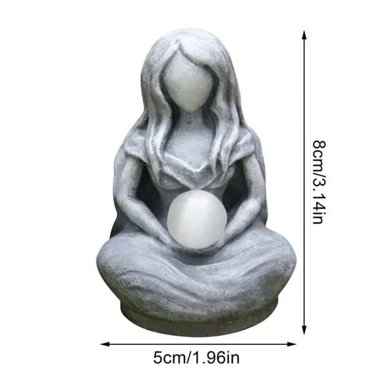 SHIDXIB 1Pcs Gorgeous Moon Goddess Statue Ornament for Home Office Garden Ornament