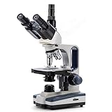 SWIFT SW350T 40X-2500X - 10倍/ 25倍広角接眼レンズ、メカニカルテーブル、コンデンサーおよびコンデンサーを使用した研究用の三眼実験用顕微鏡、カメラとの互換性