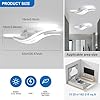 Comely Plafoniera LED Soffitto, 24W 2700LM Alluminio Lampadario Moderna con 3 Luci Curve, Luci a LED per Soggiorno, Cucina, Corridoio,Camera da Letto Luce Bianca Fredda 6500K, Lunghezza 52cm #1