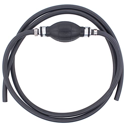 Doo Engy 2 m Benzinschlauch mit Pumpball Wasser Flüssigkeits Förderpumpe Außenborder Bootstank Pumpbalg Gas Benzin Benzinöl Diesel Flüssiges Benzinpumpe