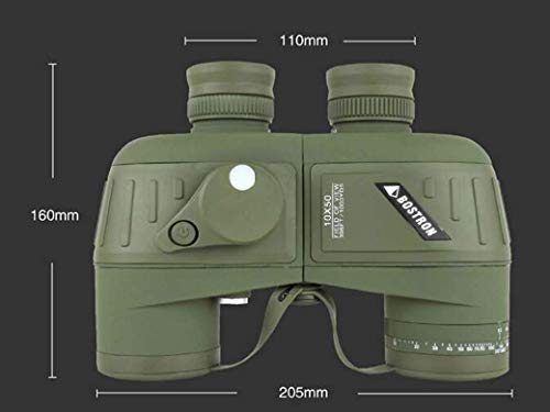 Hesolo Marine Fernglas 10X50, HD Professionelles, leistungsstarkes wasserdichtes Teleskop mit Kompassbereich, Paul Prism… – Bild 3