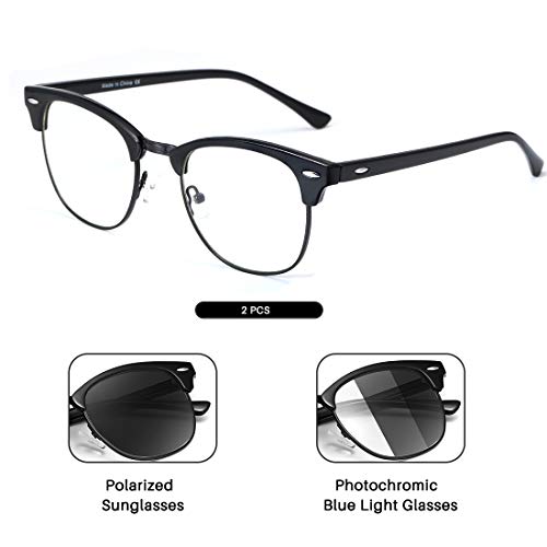 Semi Rimless Polarized Sunglasses Men Photochromic Sun Glasses Women Unisex TY2019032