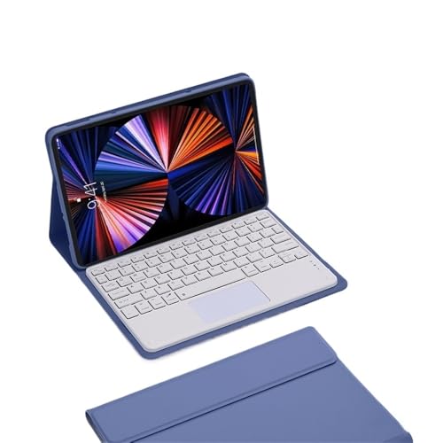 Funda para Xiaomi Pad 6S Pro 12.4 teclado retroiluminado RGB funda de cuero morada universal