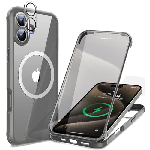 yʋKXEٓIȑϏՌzHAUTRKBG iPhone 16 p P[X NA Sʕی [MagSafeΉ] [JtC] ^b`plx }OZ[t CX[dΉ ČRMILKi擾 ϏՌ ACtH 16  