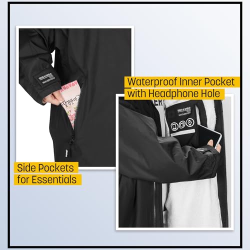 Catalonia Kids Waterproof Swim Parka with Hood, Windproof Fleece Swim Jacket, Warm Winter Swim Coat, Perfect for Beach, Pool4