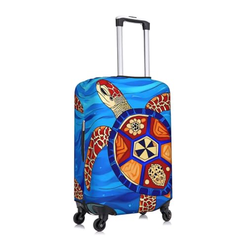 Turtle Luggage Cover Elastic Washable Protector Anti-Scratch Travel Suitcase Covers With Concealed Zipper For 18-32 Inch Luggage Small3