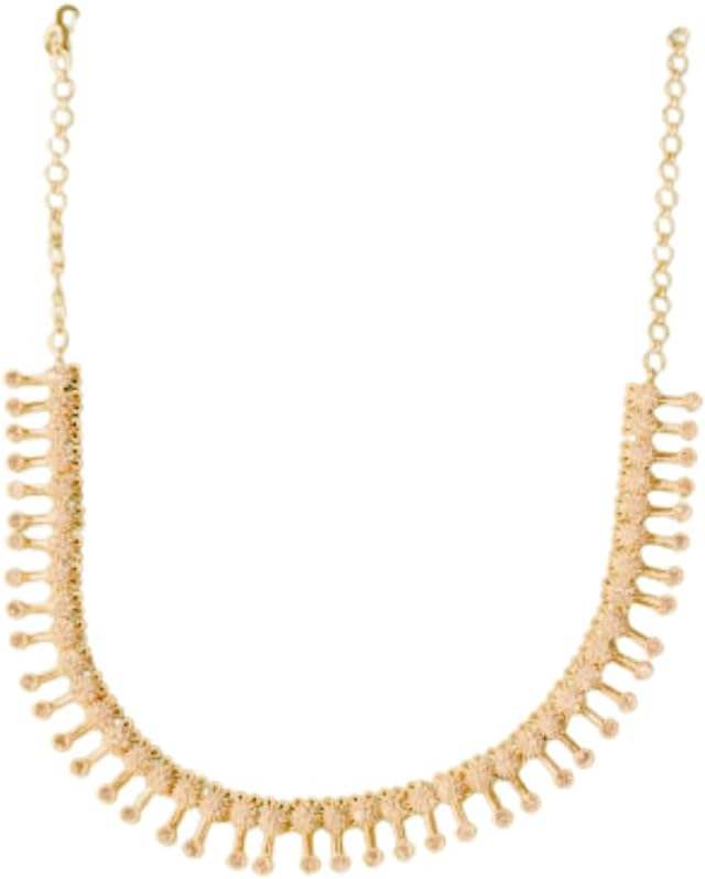 Deva Creations White Stone Flower Design Necklace/Haram/Necklace And Necklace Box Combo