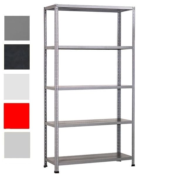 GRIMA - SCAFFALE in metallo ANTRACITE 100 X 40 X 187h Portata 400 Kg