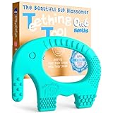 Product Image of the Baby Elefun Baby Teething Rings 5X Pain Relief Zero Delay 0-6 Months Turquoise