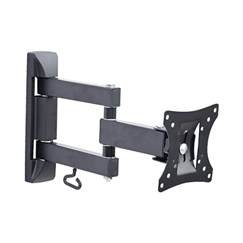Image of MX TV Wall Mount Bracket - Full Motion Dual-Arm Mount for 14-27 Inch LED, LCD, OLED, Plasma Screens - Swivel, Tilt, Rotate, VESA Compatible with Cable Management
