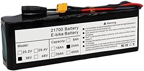 NALMAXO 36V Lithium Battery Pack 24AH Electric Car Rechargeable Battery with Charger for Electric Car Electric Scooter Replacement Lithium Iron Phosphate Battery