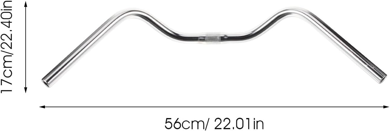 Stainless Steel U-shaped Bike Handlebar Cycling Bar for Mountain and Road Bikes Retro Style