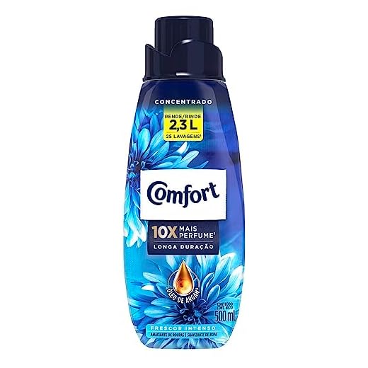 Amaciante Concentrado Comfort Frescor Intenso 500 ml