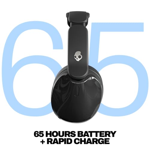 Image of Skullcandy Hesh 540 ANC Wireless Over-Ear Bluetooth Headphones with THX Spatial Audio, Active Noise Cancelling, Personalized Sound, Up to 65 Hours Battery, Microphone for iPhone Android - Black