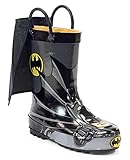 Western Chief Boys Waterproof Printed Rain Boot with Easy Pull on Handles - Batman Everlasting, 12 M US Little Kid