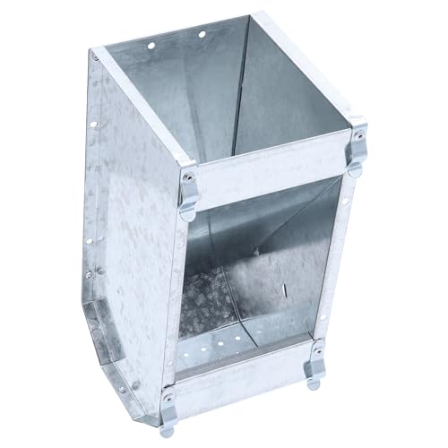 Agrarflora Kaninchen Futterautomat 1,5kg - verzinkter Futtertrog mit 1 Fach - robuster Futterspender für Hasen, Nager und Kleintiere - Kaninchenfutterautomat, Fressnapf, Futterstelle