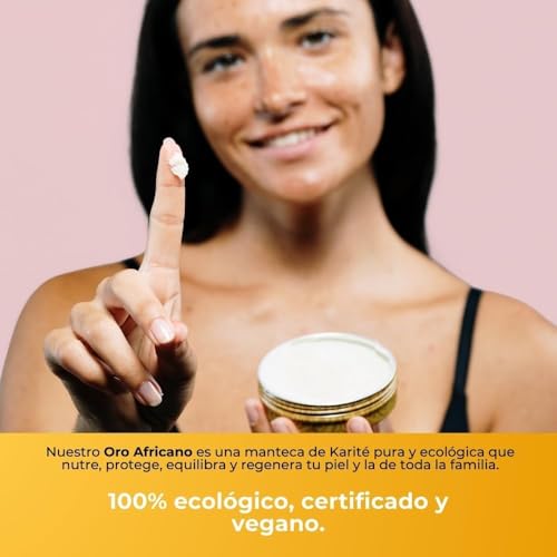 AOKlabs - Afrykańskie złoto | NIEWYRAŻONE, CZYSTE, EKOLOGICZNE | 100% naturalne masło shea | NAWILŻAJĄCE I REGENERACYJNE | Kompleksowa pielęgnacja skóry | TWARZ I WŁOSY | (200 ml (2 sztuki)