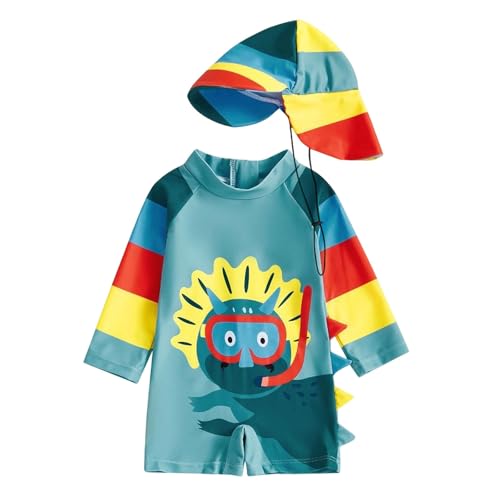 Costume natation garçon zippé anti-coup de soleil