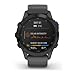 Garmin 010-02410-10 Fenix 6 Pro Solar, Multisport GPS Watch with Solar Charging Capabilities, Advanced Training Features and Data, Black with Slate Gray Band