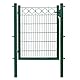 Dekor Gartentore EXCLUSIVE in den Ausführungen Karo & Ring für Stabmattenzäune - Drahtstärke: 6/5/6 mm - mit Zierornamenten (KARO, Grün, B 100 x H 120 cm)