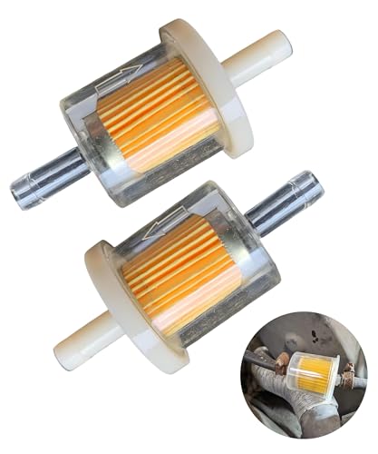 Xibao 2PCS Filtro Gasolina Moto,Filtro de Gasolina,Filtros de Combustible Universal de 6 mm,Alta Precisión de Filtrado,Adecuado para una Variedad de Vehículos y Máquinas,Motocicletas,Quads,Scooters