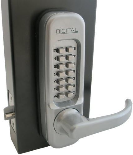 Lockey USA 1150 Heavy-Duty Commercial Grade Lever Bright Brass, Left, Double Combination