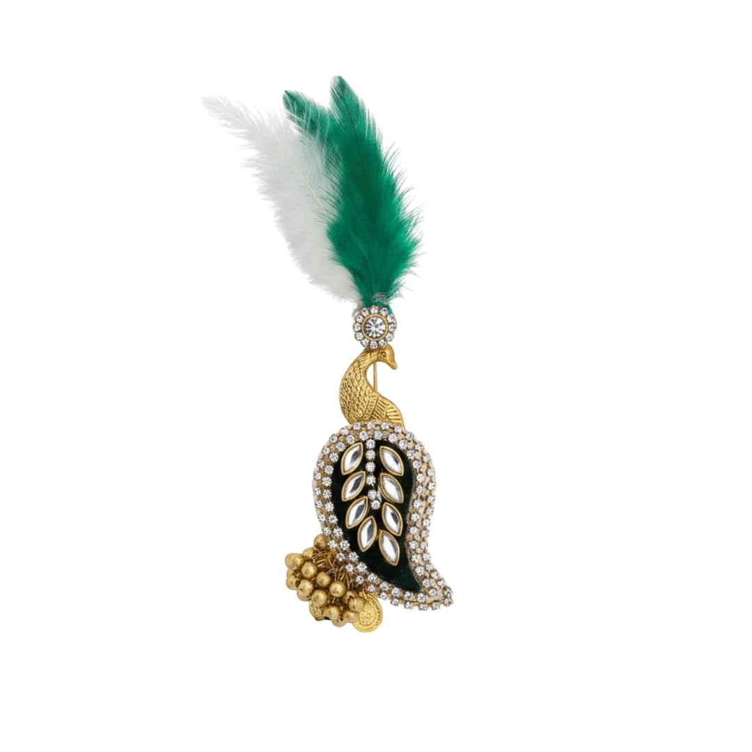 Men's Brooch for Sherwani Kurta Jodhpuri Traditional wedding accessory for men | Men's Jewellery-image-20