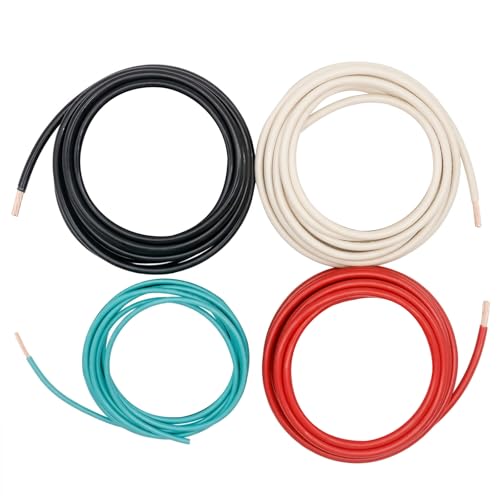Firmerst 6 AWG Generator Inlet Wire Kit, THHN/THWN, 10 Feet Each, 10 AWG Ground