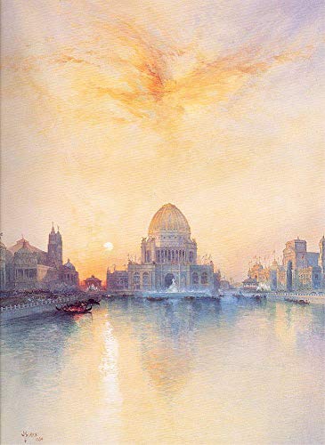 Peinture paysage marin Thomas Moran : une toile à l'huile faite main par un maître