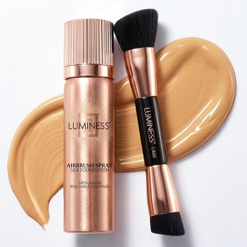 LUMINESS Silk Airbrush Spray Foundation & Buffing Brush Kit