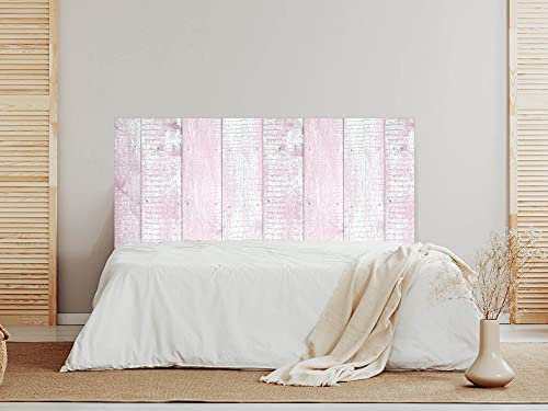 Oedim Cabecero Madera Rosa y Blanca, 135x60cm, cabecero Decorativo para Camas, decoración para Habitaciones