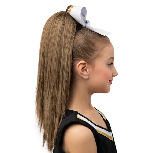 Girly Curls Straight Ponytail Cheerleader Hairpiece 16" (Cutie)