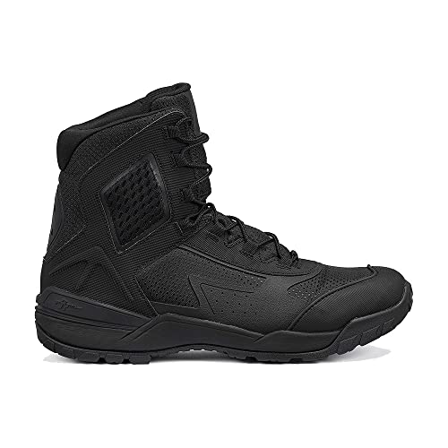 Tactical Research TR1040-T 7 Inch Ultralight Black Tactical Boots for Men - Non-Polishable Leather and Nylon with Slip-Resistant TR HiTRAC Outsole for Police, EMS, and Security, Black - 9.5 R2