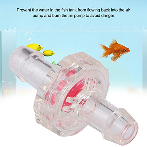 Non-Return Check Valve, 10Pcs Aquarium Air Pump One-Way Inline Check Valve Non Return Fit for Fish Tank(7mm) - Image 4