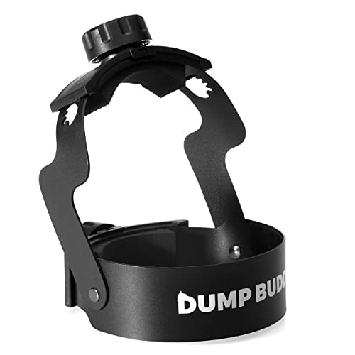 Dump Buddy RV Hose Fastening Device - Camper Sewer Accessory Reduces Accidental Spillage - RV Sewer Hose Support is a Must Have for RV Camping Prevents Waste Lines from Dislodging While Dumping