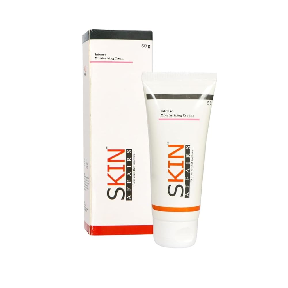 Skin Affairs Intense Moisturizing Cream Dry and Dehydrated Skin Nourishing Cream | Long Lasting Hydration, Natural and Safe Moisturizing Cream for Smooth, Silky and Youthful Skin (50gm) Skin Affairs Intense Moisturizing Cream Dry and Dehydrated Skin Nourishing Cream | Long Lasting Hydration, Natural and Safe Moisturizing Cream for Smooth, Silky and Youthful Skin (50gm)