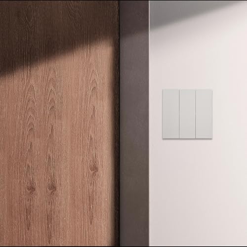 FACAIIO Tuya ZigBee 3.0 Interruttore Scene Smart Wireless 6 Gang Pulsante Controller, Nessun Cablaggio, Telecomando e Controllo Vocale, Bianco