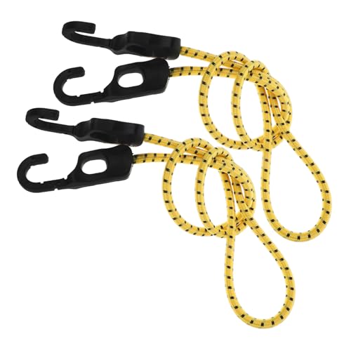 MUSISALY 2Pcs Adjustable Bike Cargo Fixing Rope with Hooks Elastic Straps for Outdoor Travel Secure Luggage Tie Downs Durable for Bicycles and Motorcycles